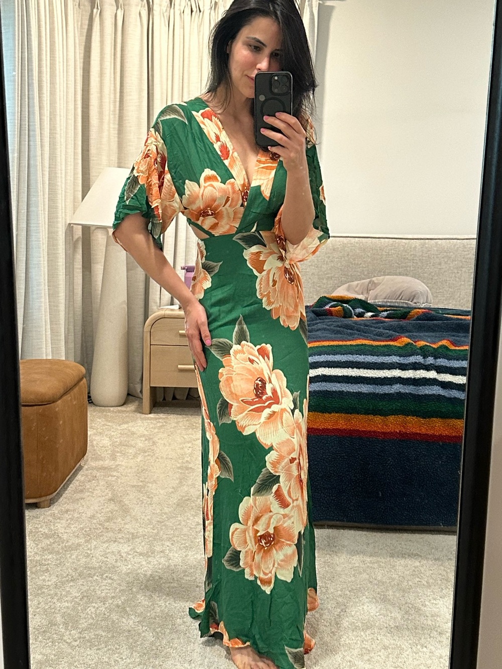 FARM Rio Amor de Rosas Maxi Dress